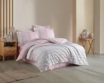 „Hobby Poplin Trella Pembe“ Спално бельо – 4 части – за спалня
