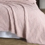 „Розова Листа“ Покривало за легло – 100% Памук – 3 части – 230x250 см - Image 2