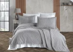„Сив Барок“ Памучно покривало с две калъфки – 230x250 см