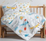 Cotton Box Бебешко спално бельо „Sky Mavi“ Bebek Ranforce – 100% памук – 4 части – за бебешко легло - Image 2