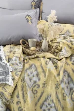 Nijuu Спално бельо „Rustic Hardal“ Перкал с муслиново покривало – 6 части – за спалня - Image 2