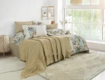 „Linum Beige“ комплект Перкал с покривало Муселин – 7части - Image 3