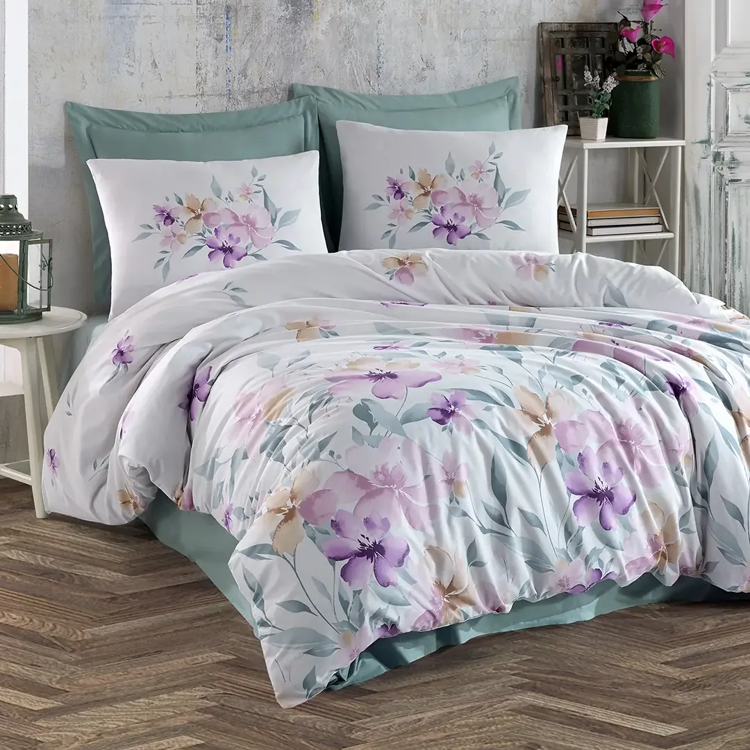 wp_id_28443_1776198237591 Спално бельо - Altınbaşak „Cozy-Mint“ - 4 части – Памук Ранфорс - Image 1