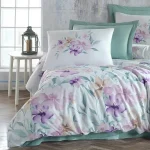 Спално бельо - Altınbaşak „Cozy-Mint“ - 4 части – Памук Ранфорс - Image 2
