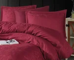 Clasy Спално бельо „Hemera Bordo“ Сатен Жакард – 100% памучен сатен – 6 части – за спалня - Image 2