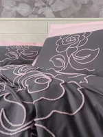 Cotton Box Спално бельо „Primula Rose“ Puff Nakışlı Ranforce – 100% памук ранфорс – 6 части – за спалня - Image 2