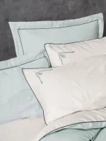 Cotton Box Спално бельо „Vanko Mint“ Elite Saten 300TC – 100% памук сатен – 6 части – за спалня - Image 2