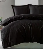 Cotton Box Спално бельо „Elegant Saten Siyah“ Памук Сатен – 100% памук сатен – 4 части – за спалня - Image 2