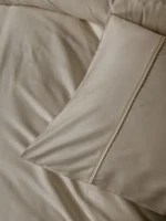 Cotton Box Спално бельо „Silky Saten Bej“ Silky Saten – 60% Micro Tencel/Lyocell и 40% памук – 300TC – 6 части – за спалня - Image 4