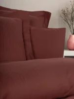 Cotton Box Спално бельо „Tensel Craft Bordo“ Lyocell/Pamuk – 60% Lyocell и 40% памук – 4 части – за спалня - Image 2