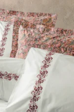 Cotton Box Спално бельо „Voyager Pembe“ Majestic Series – Памук Поплин – 6 части – за двойно легло - Image 2