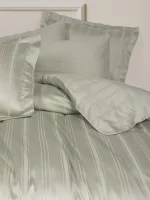 Cotton Box Спално бельо „Stripe Bej“ Smart Bambu Saten – 60% бамбук и 40% памук – 6 части – за спалня - Image 2