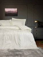 Cotton Box Спално бельо „Stripe Ekru“ Smart Bambu Saten – 60% бамбук и 40% памук – 6 части – за спалня