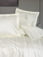 Cotton Box Спално бельо „Stripe Ekru“ Smart Bambu Saten – 60% бамбук и 40% памук – 6 части – за спалня - Image 2