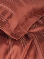 Cotton Box Спално бельо „Stripe Kiremit“ Smart Bambu Saten – 60% бамбук и 40% памук – 6 части – за спалня - Image 2