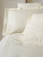 Cotton Box Спално бельо „Luxe Ekru“ Nakışlı Saten – 100% памук сатен – 6 части – за спалня - Image 2