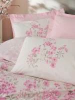Cotton Box Спално бельо „Floren Pink“ Ranforce – 100% памук ранфорс – 5 части – за спалня с два плика - Image 2