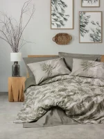 Спално бельо „Frond-Haki“  Cotton Box - 5 части - за спалня