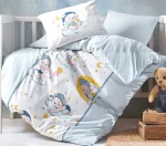 Cotton Box Бебешко спално бельо „Bear Mavi“ Bebek Ranforce – 100% памук – 4 части – за бебешко легло - Image 2