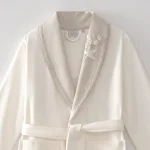 Ecocotton Комплект халати и кърпи „Ayliz“ – крем – 100% органичен памук – 8 части - Image 3