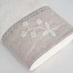 Ecocotton Комплект халати и кърпи „Ayliz“ – крем – 100% органичен памук – 8 части - Image 5