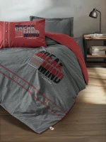 Cotton Box Спално бельо „Fracto Bordo“ Mood Nakışlı Ranforce – 100% памук ранфорс – 4 части – за единично легло