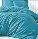 Cotton Box Спално бельо „Elegant Turkuaz“ Памук Сатен – 100% памук сатен – 4 части – за спалня - Image 2