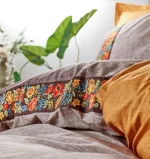 Cotton Box Folk Art „Vizon“ – двоен спален комплект от 100% памук ранфорс - Image 3