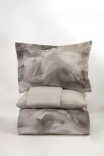 Спално бельо First Choice „Ruska Beige“ Сатен – 100% памук –  7 части – за спалня с два плика - Image 4