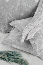 First Choice Montela Gri – 6-слойно памучно муселиново покривало за спалня с калъфки - Image 2