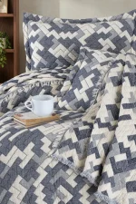 First Choice Rodya Denim – 6-слойно памучно покривало за спалня с калъфки - Image 2