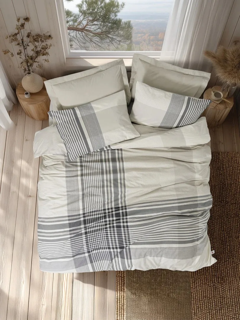 prod_d31b6874-1ab7-41e3-9026-d64954dcdf1e Cotton Box Nordek Ranforce „Soren Bej“ –100% памук – 4 части – за спалня - Image 1
