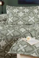 First Choice Pandora Green – 6-слойно памучно покривало за спалня с калъфки - Image 2