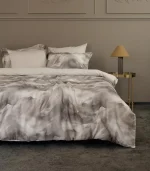 Спално бельо First Choice „Ruska Beige“ Сатен – 100% памук –  7 части – за спалня с два плика
