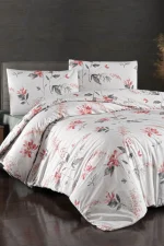 First Choice Homesko Karen Berry – 100% памук, 142 TC - Ranforce спален комплект 200×220 с чаршаф с ластик 160×200+35 см - Image 2