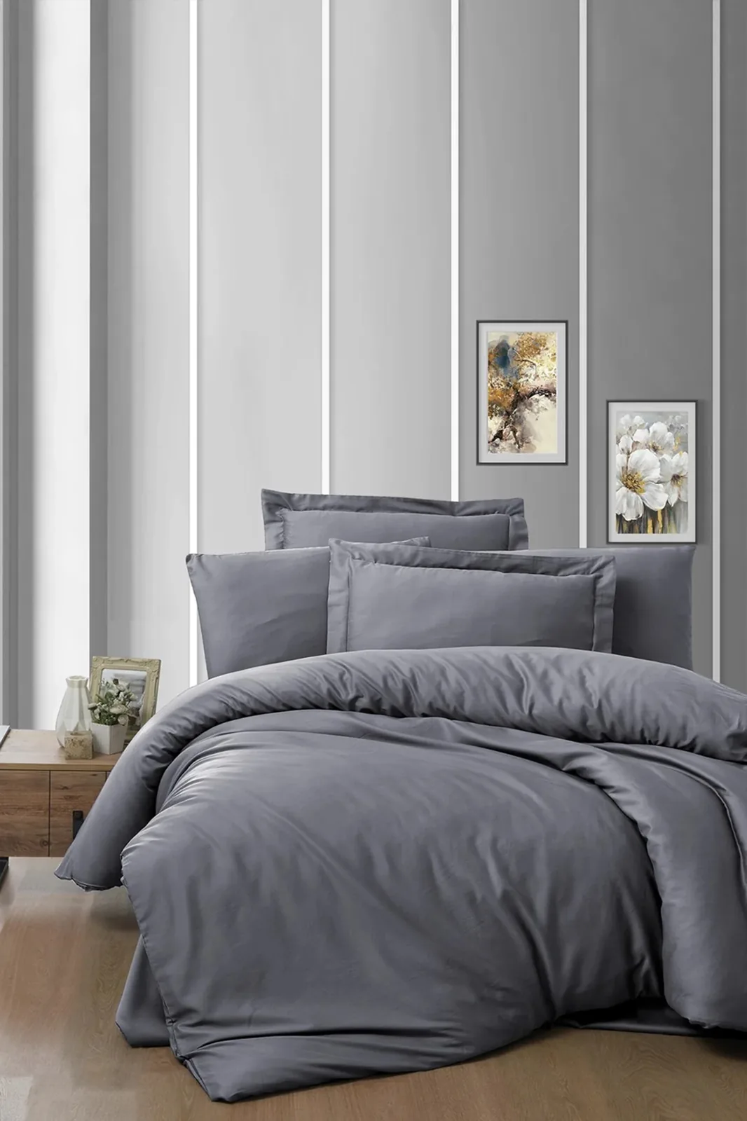 prod_1891c438-fef8-4f00-9da7-3f69adbd60a2 First Choice Snazzy Silver – 100% памук сатен, 200 TC – 6 части за спалня - Image 1