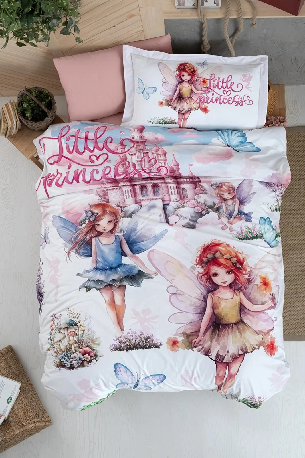 prod_37f5bcea-224c-42e2-a27e-5f3941705739 First Choice Princess Pudra - Детски спален комплект – 100% памук Ranforce, 150 TC - Image 1