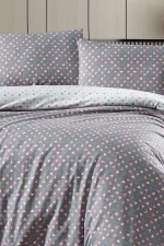 First Choice Homesko Eldon Grey – 100% памук, 142 TC – Ranforce спален комплект 200×220 с чаршаф с ластик 160×200+35 см - Image 2