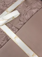 First Choice Спално бельо „Advina Mink“ Памучен сатен – 7 части – за Спалня/Приста с два плика - Image 3