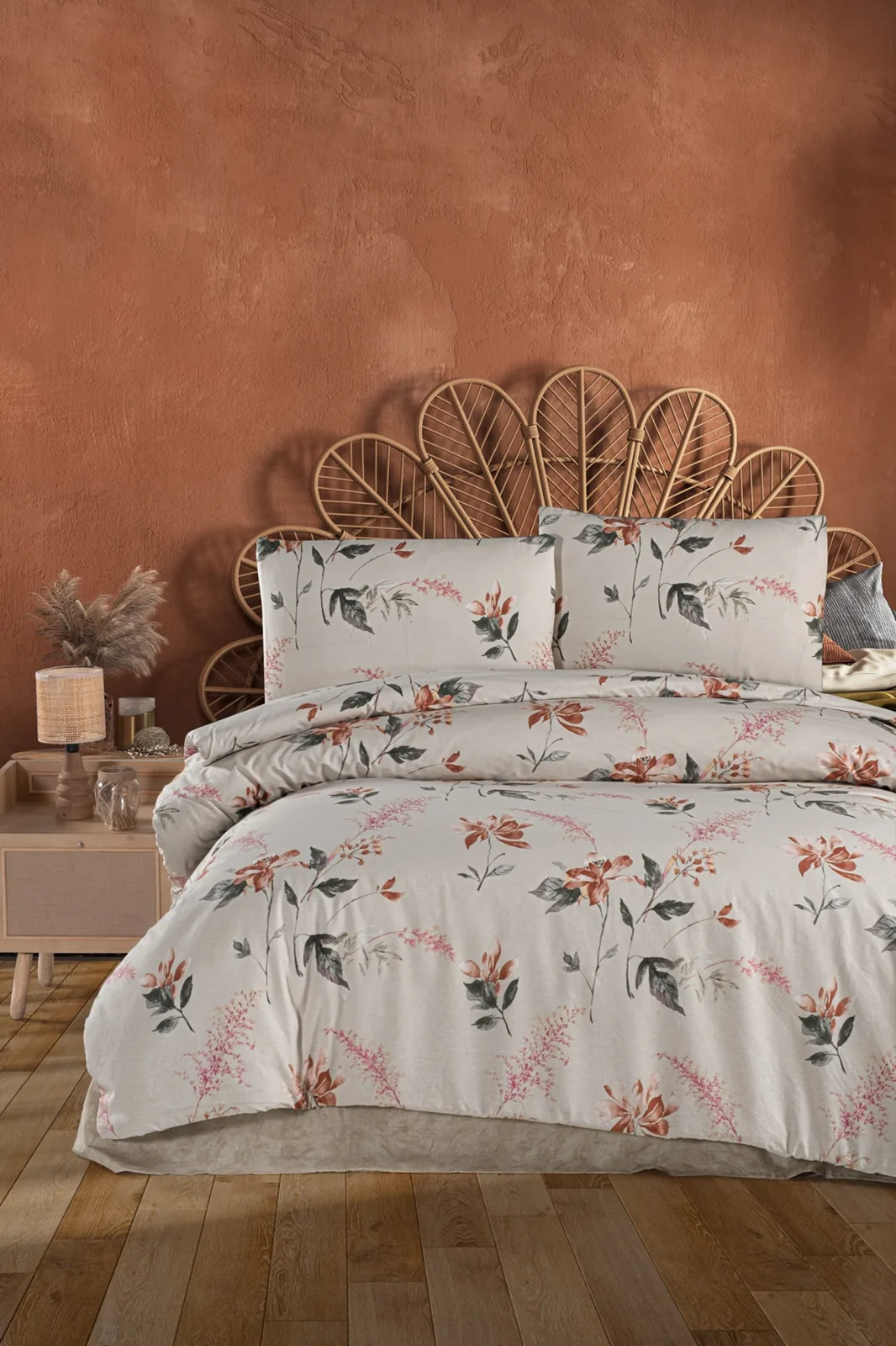 prod_48a93c2e-80e8-4fe7-a20c-9d8bf4590599 First Choice Homesko Karen Brown – 100% памук, 142 TC – Ranforce спален комплект 200×220 с чаршаф с ластик 160×200+35 см - Image 1