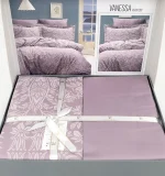 First Choice Спално бельо „Vanessa Lavender“ памучен сатен – 6 части - Image 3