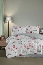 First Choice Homesko Parret – 100% памук 142 TC – Ranforce спален комплект 200x220 с чаршаф с ластик 160x200+35 см