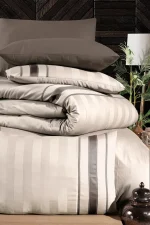 First Choice Спално бельо „Artwel Champagne“ Deluxe сатен – 100% памук – 6 части – за спалня с един плик - Image 2