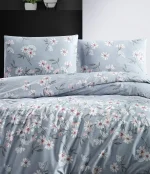 First Choice Homesko Nevada Blue – 100% памук, 142 TC – Ranforce спален комплект 200×220 с чаршаф с ластик 160×200+35 см - Image 2