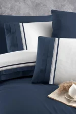 First Choice Спално бельо „Groovy Denim“ Deluxe сатен – 100% памук – 210 TC – 6 части – за спалня с един плик - Image 2