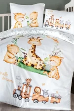 First Choice Детско спално бельо „Riley“ – 100% памук – 4 части – за бебешко легло - Image 2