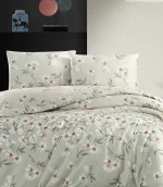 First Choice Homesko Nevada Mint – 100% памук 142 TC – Ranforce спален комплект 200×220 с чаршаф с ластик 160×200+35 см - Image 2
