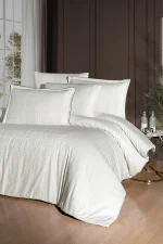 La Romano Спално бельо „Rodel Krem“ Premium Satin – 100% памук – 300 TC – 6 части – за спалня