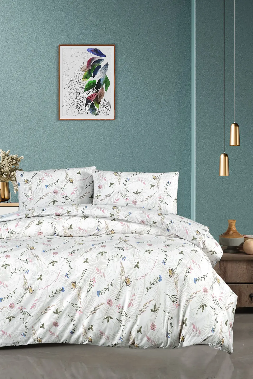 prod_8e69df07-fbde-4ce0-9ac9-25a0e45c8d9d First Choice Homesko SPRING BEIGE – 100% памук, 142 TC – Ranforce спален комплект 200×220 с чаршаф с ластик 160×200+35 см - Image 1