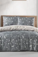 First Choice Homesko Freedom Grey – 100% памук, 142 TC – Ranforce спален комплект 200×220 с чаршаф с ластик 160×200+35 см - Image 2